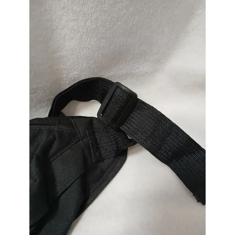 Supreme Fanny Pack Cross Body Bag Black Red Logo‎ See Missing Zipper Pull Sporty
